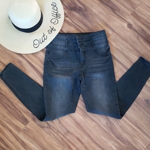 Refuge black high waist jeggings